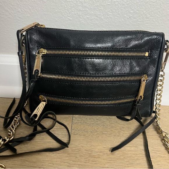 Rebecca Minkoff Zipper Moto Tassel Crossbody Bag - Picture 6 of 11